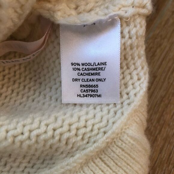 Nwt-Olivia Palermo+Cheasea28 Wool+Cashmere Sweater - Picture 7 of 8